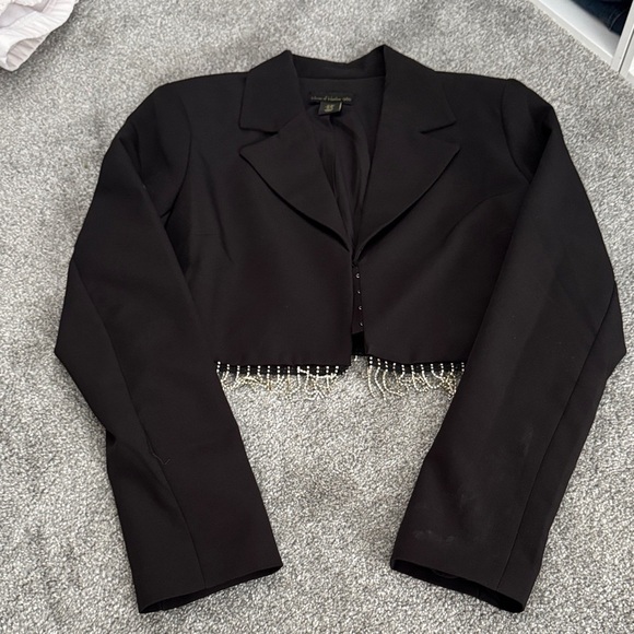 House of Harlow 1960 Black Diamond Blazer and Skirt - Picture 3 of 8